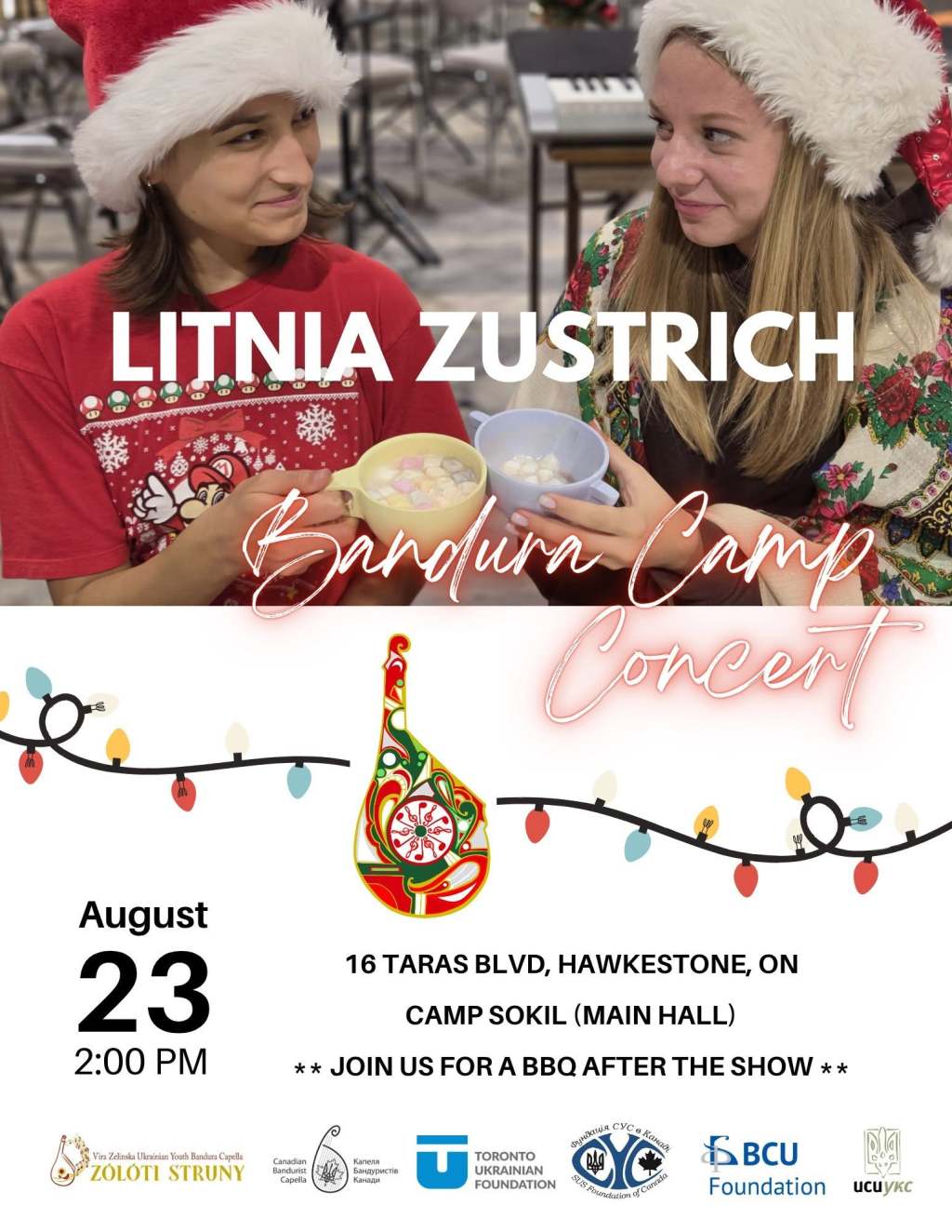 Bandura Concert: Litnia Zustrich Bandura Camp @ UNF Camp Sokil&nbsp;(23/08/2026)
